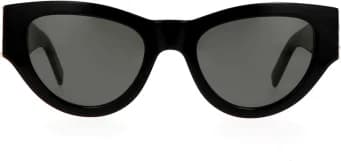 Lunettes de soleil Saint Laurent SL M94 en acétate noir vue 2