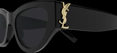 Lunettes de soleil Saint Laurent SL M94 en acétate noir vue 3