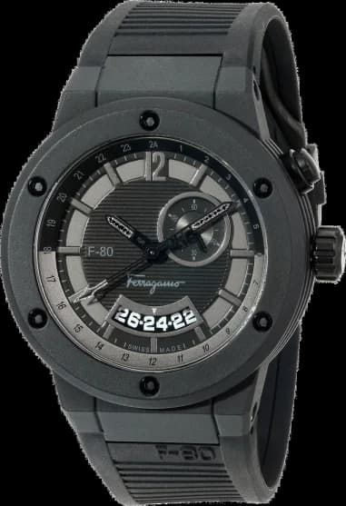 Montre Homme Salvatore Ferragamo F-80 F55LGQ6877S113 Noir