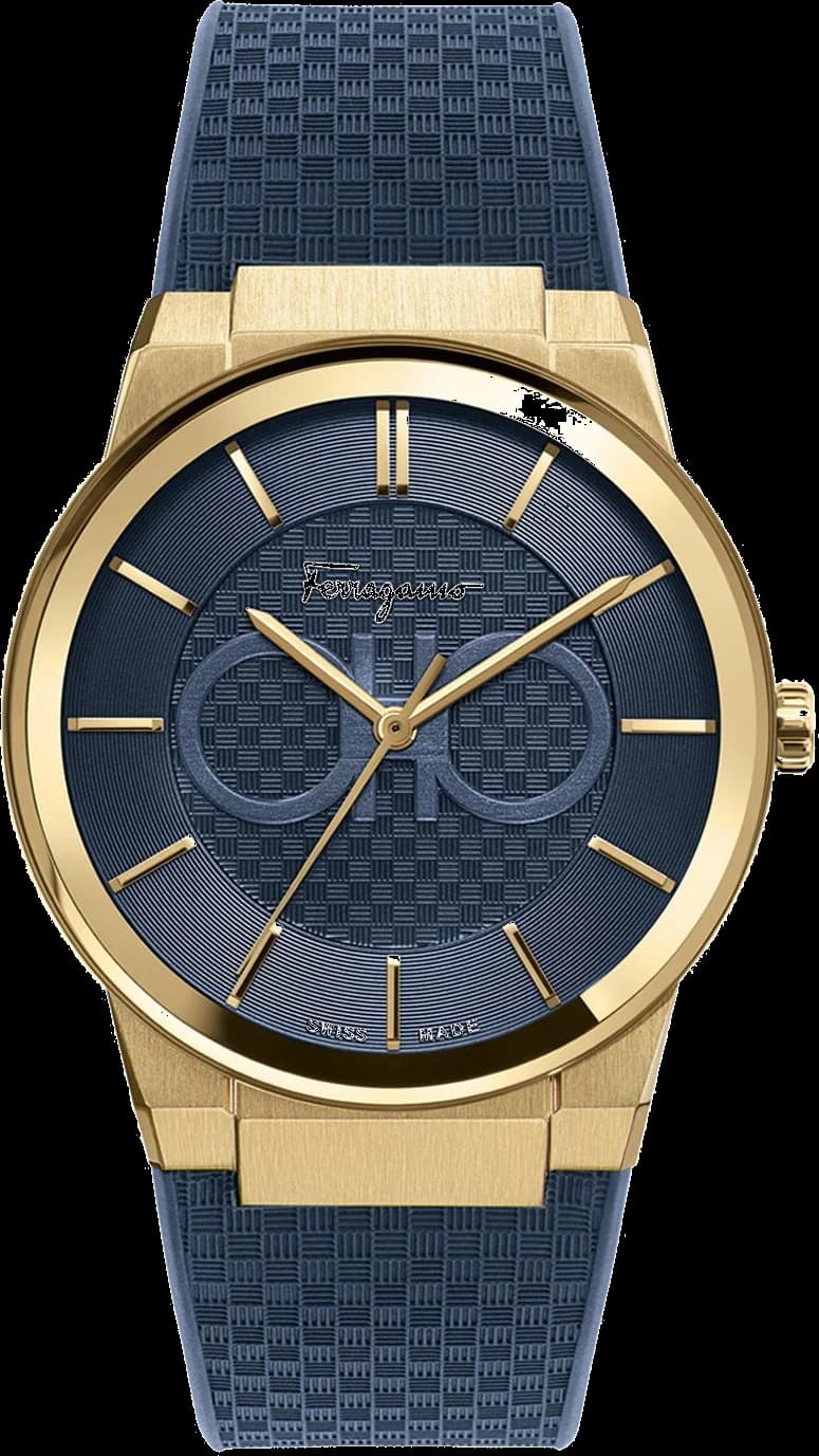 Salvatore Ferragamo SFHP00220 vue de côté, bracelet silicone
