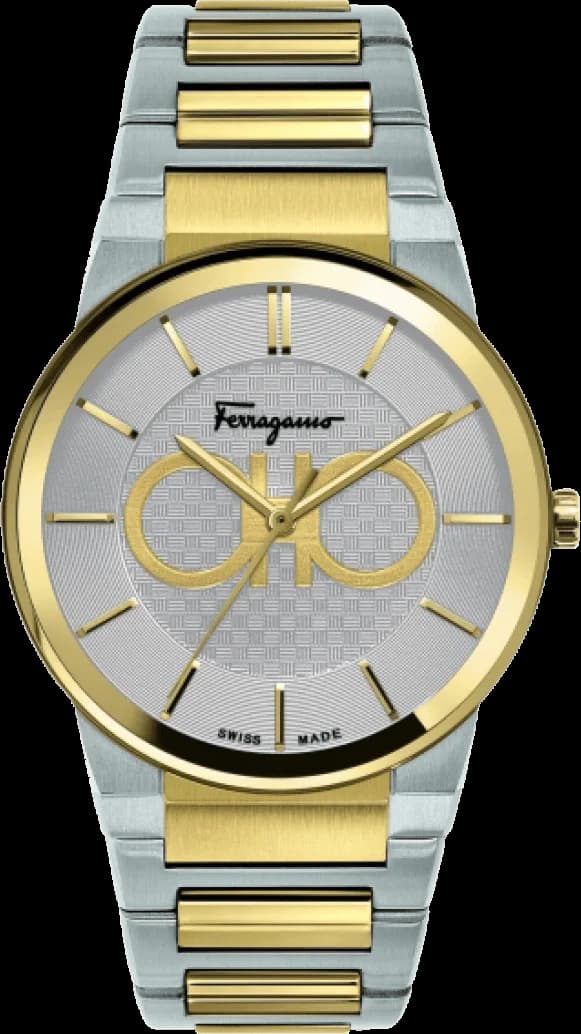 Salvatore Ferragamo SFHP00520 vue de côté, bracelet acier