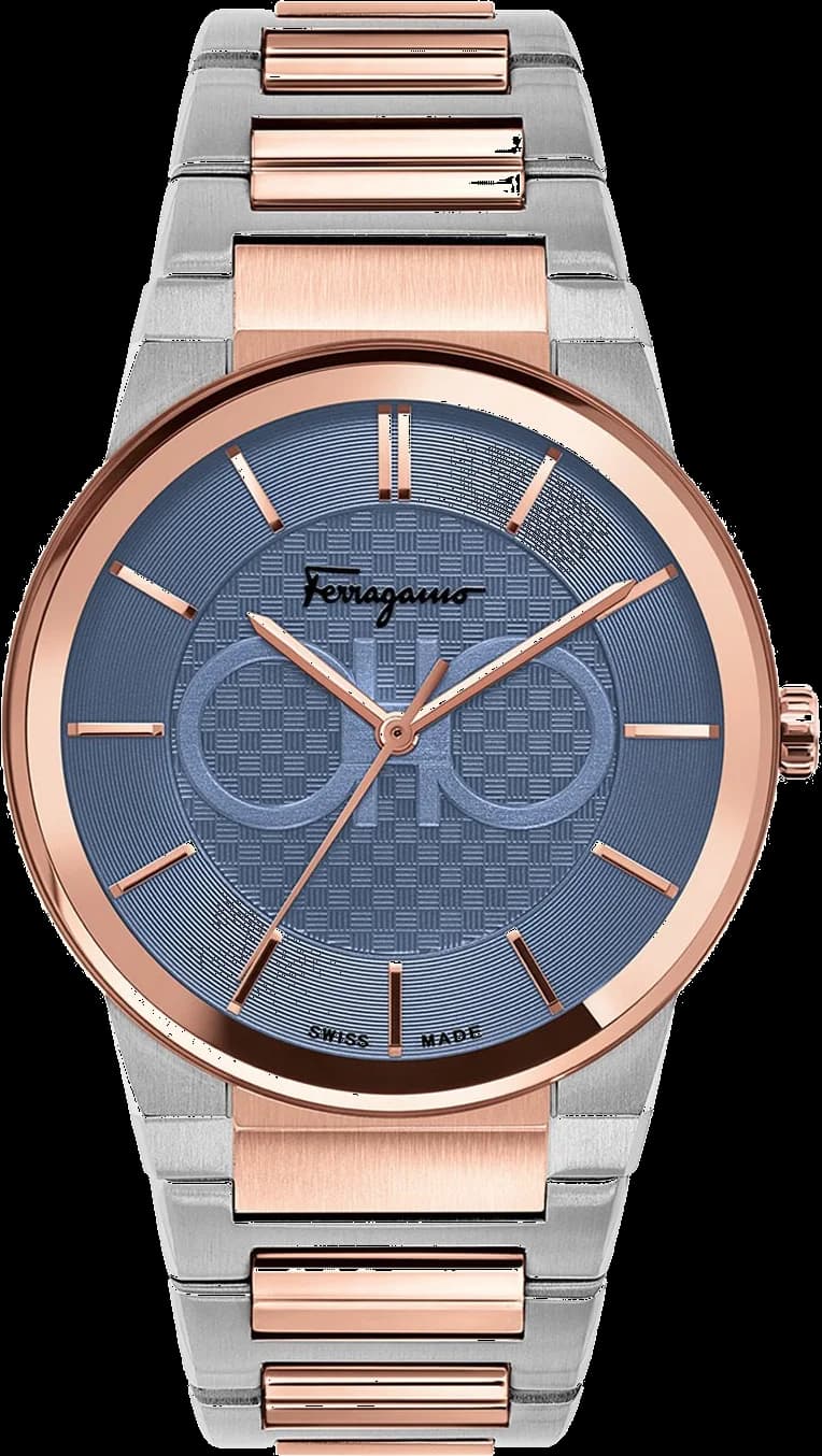 Salvatore Ferragamo SFHP00720 vue de côté, bracelet acier