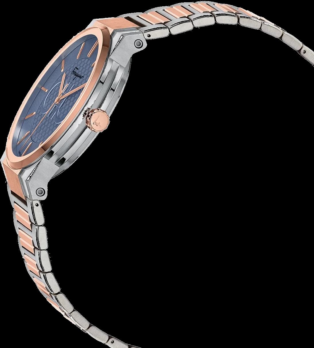 Montre Salvatore Ferragamo SFHP00720 Acier Bicolore Cadran Bleu vue 4
