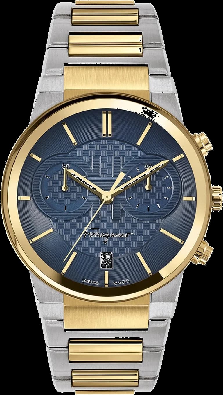 Salvatore Ferragamo SFME00521 vue de côté, bracelet acier