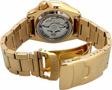 Montre Seiko SRPK20 homme verso boîtier or