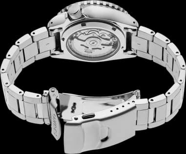 Montre Seiko SRPK99K1 homme verso boîtier argent