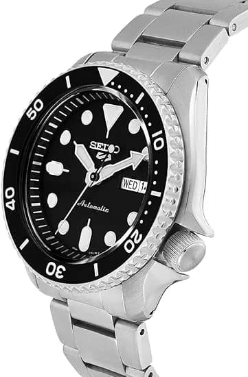 Montre Seiko SRPD55K1 homme détail cadran noir
