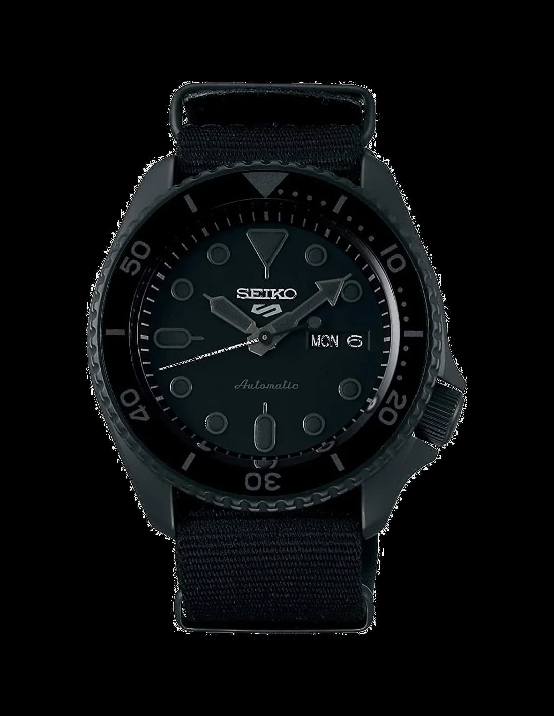 Seiko SRPD79K1 vue de côté, bracelet nylon