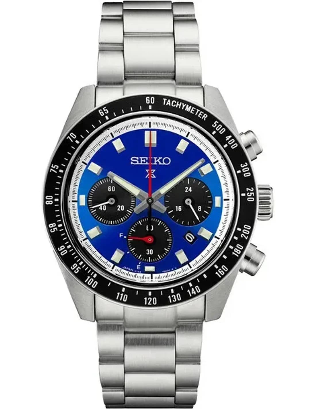 Seiko SSC931 vue de côté, bracelet acier