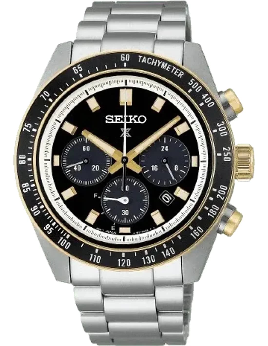 Seiko SSC941P1 vue de côté, bracelet acier