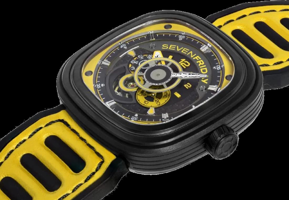 Sevenfriday P3B/03 côté fond de boîtier noir