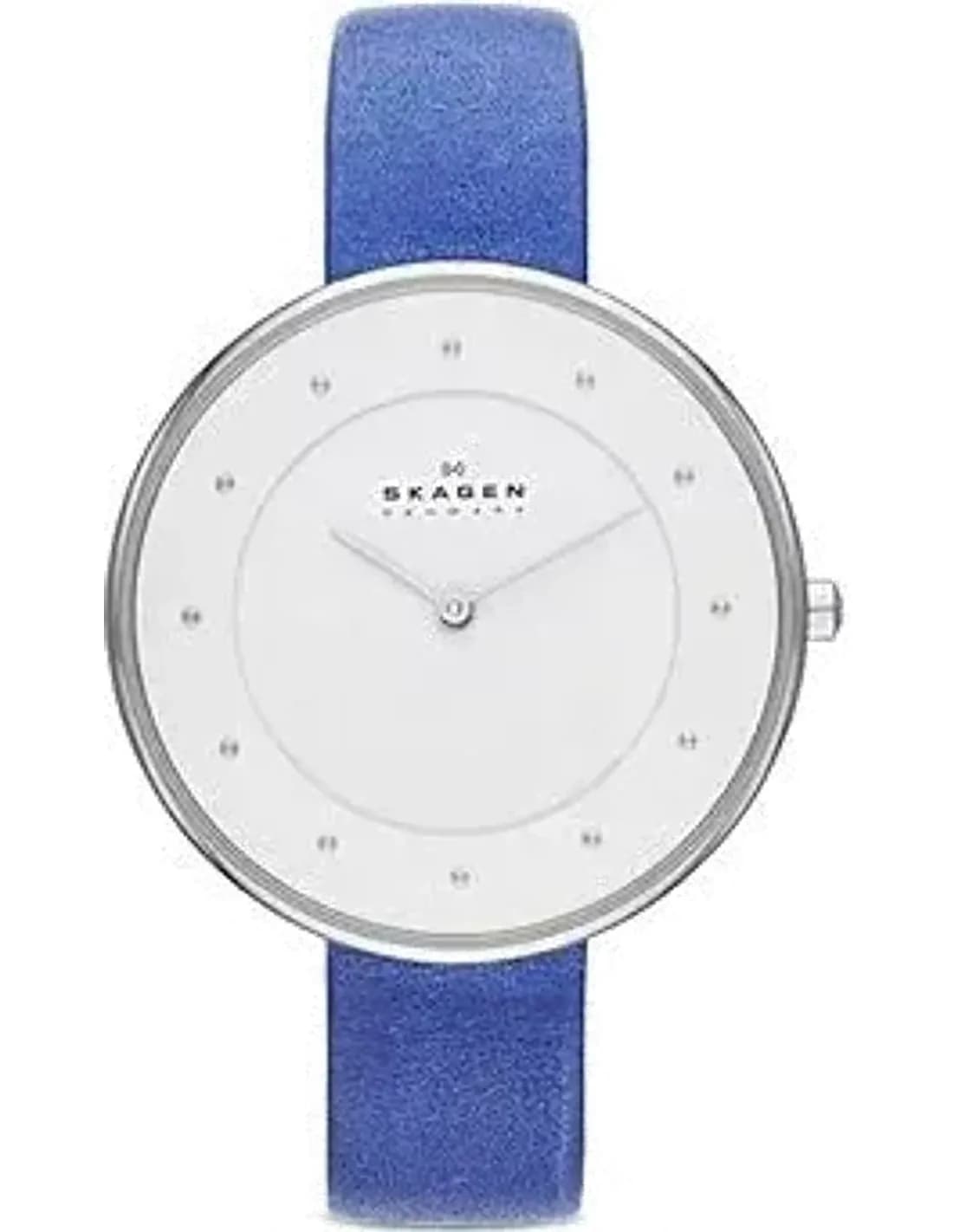 Skagen SKW2172 vue de côté, bracelet cuir