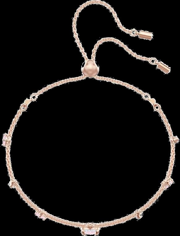 Swarovski 5446304 vue de côté, bracelet métal placage