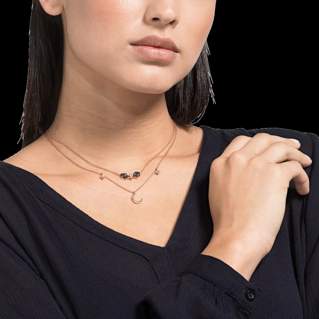 Swarovski Prosperity 5491565 Rose Gold Plated Multicolour Crystal Necklace vue 8