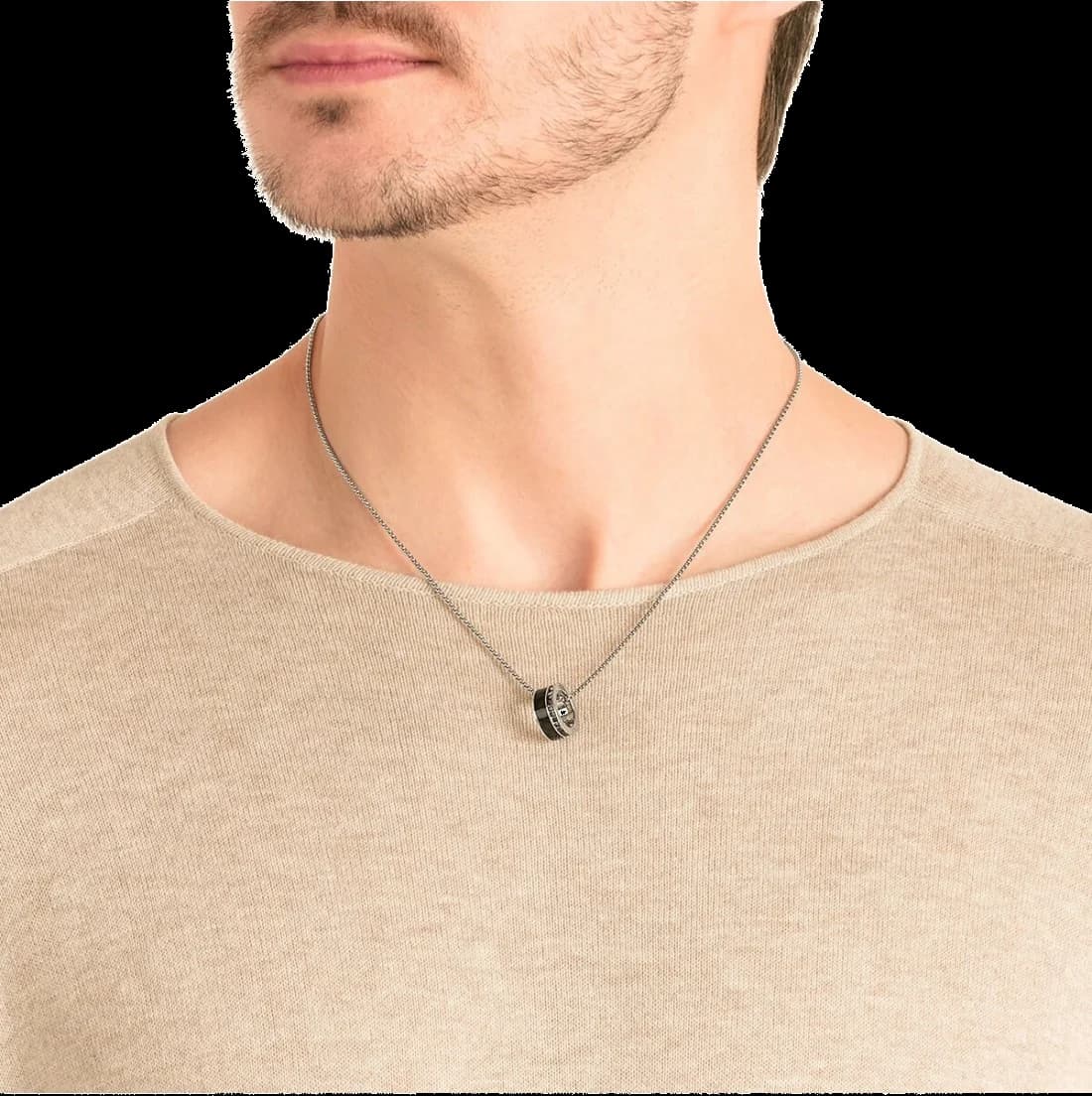 Swarovski Alto 5427142 Stainless Steel Necklace with Carbon Fibre Effect Pendant and Crystals vue 4