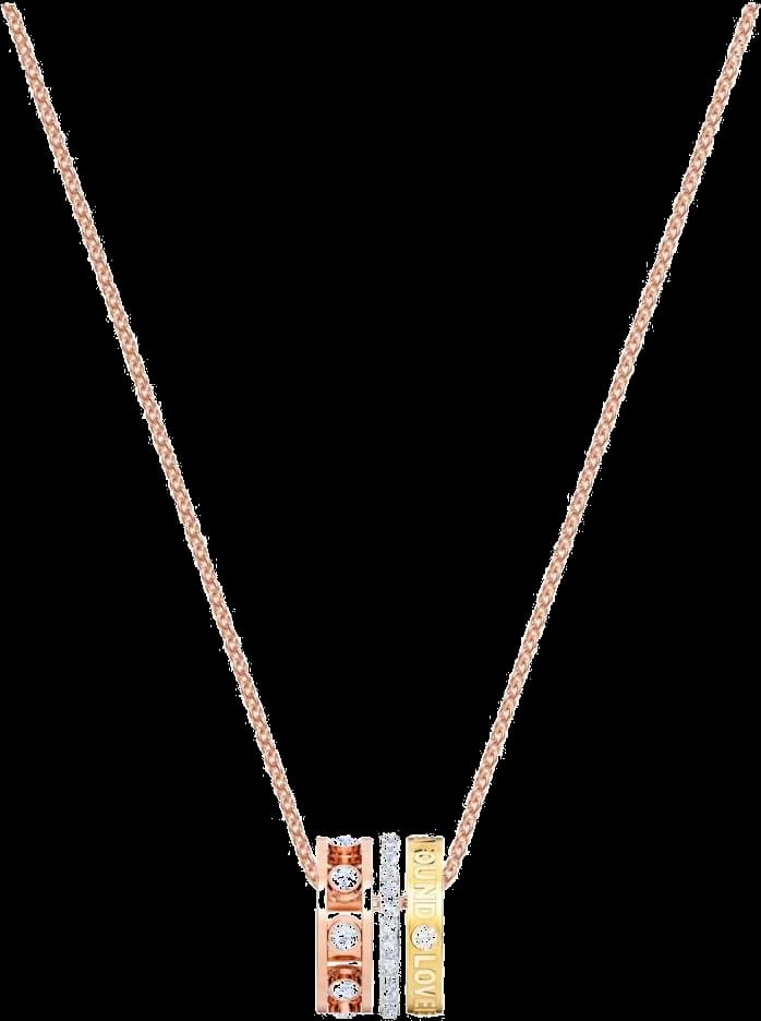 Swarovski Admiration 5412406 Rose Gold Plated White Crystals Necklace vue 2