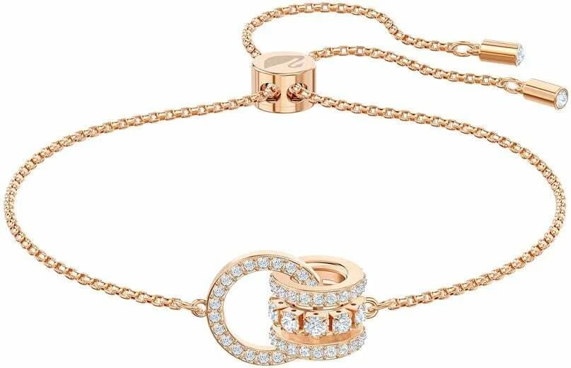 Swarovski 5501092 vue de côté, bracelet métal placage