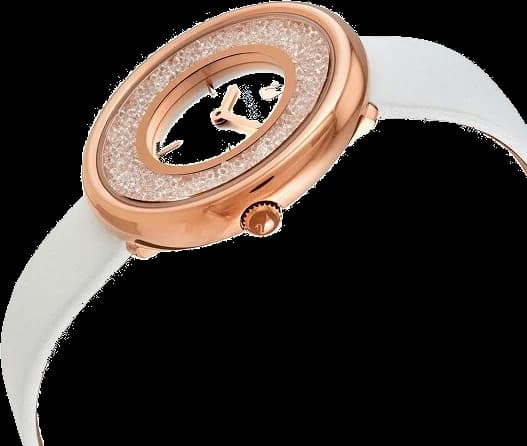 Gros plan sur le cadran argent de la Swarovski 5376083