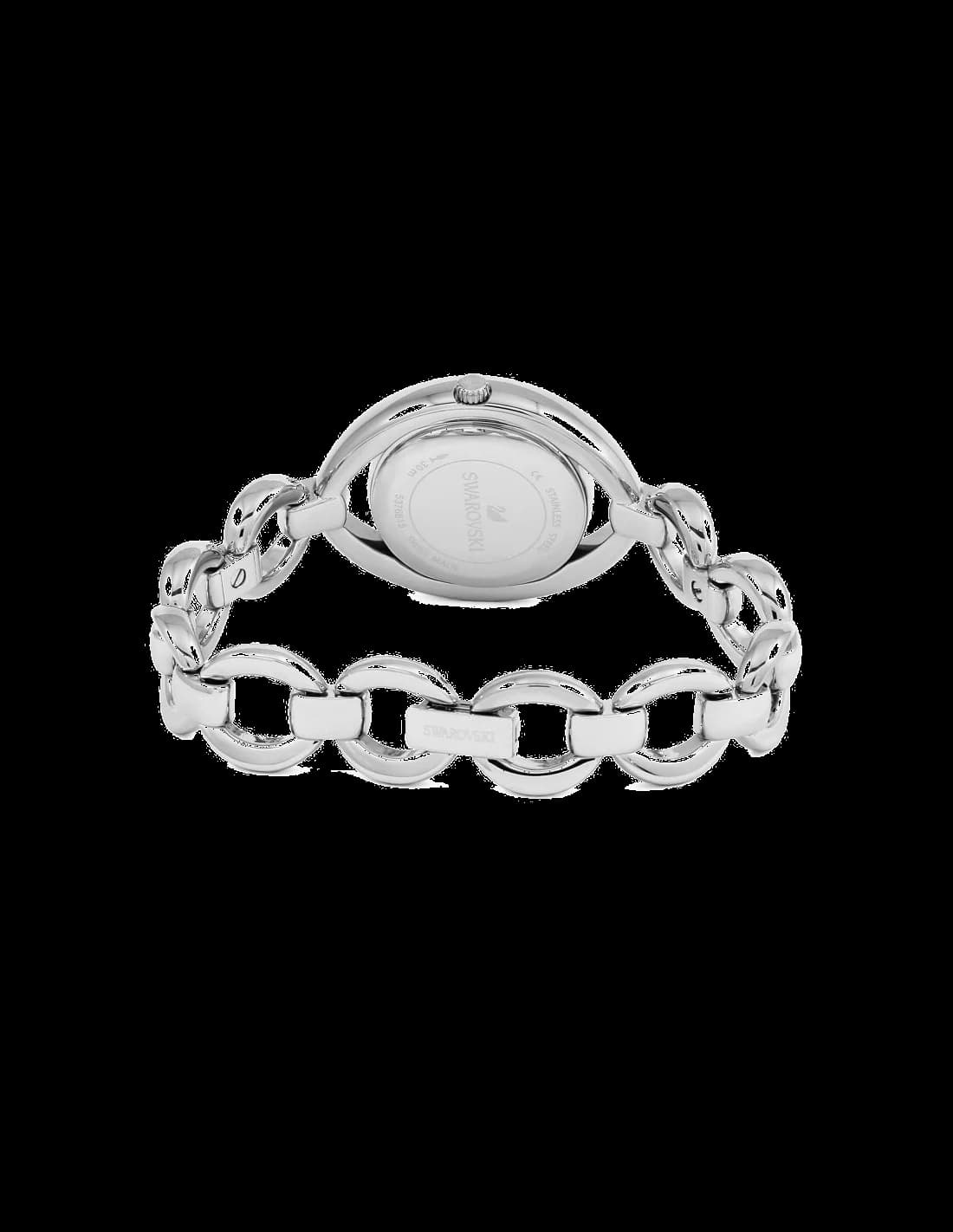 Gros plan sur le cadran argent de la Swarovski 5376815