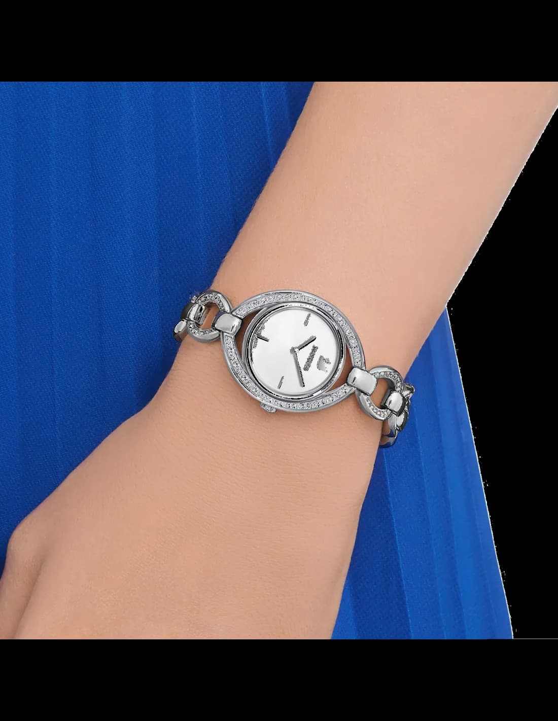 Montre Swarovski 5376815 Stella Ovale en Métal Argenté vue 4