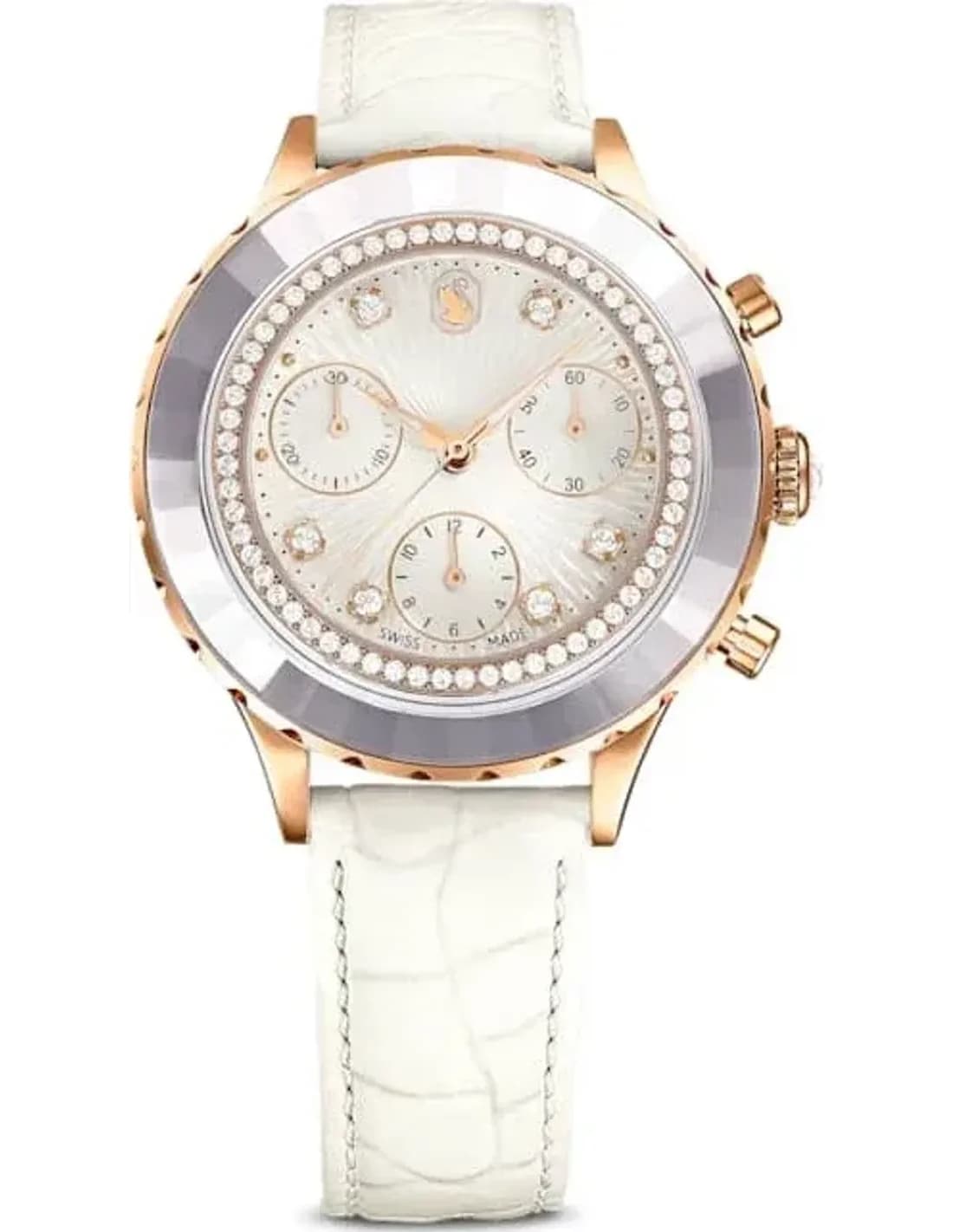 Swarovski 5671150 vue de côté, bracelet cuir
