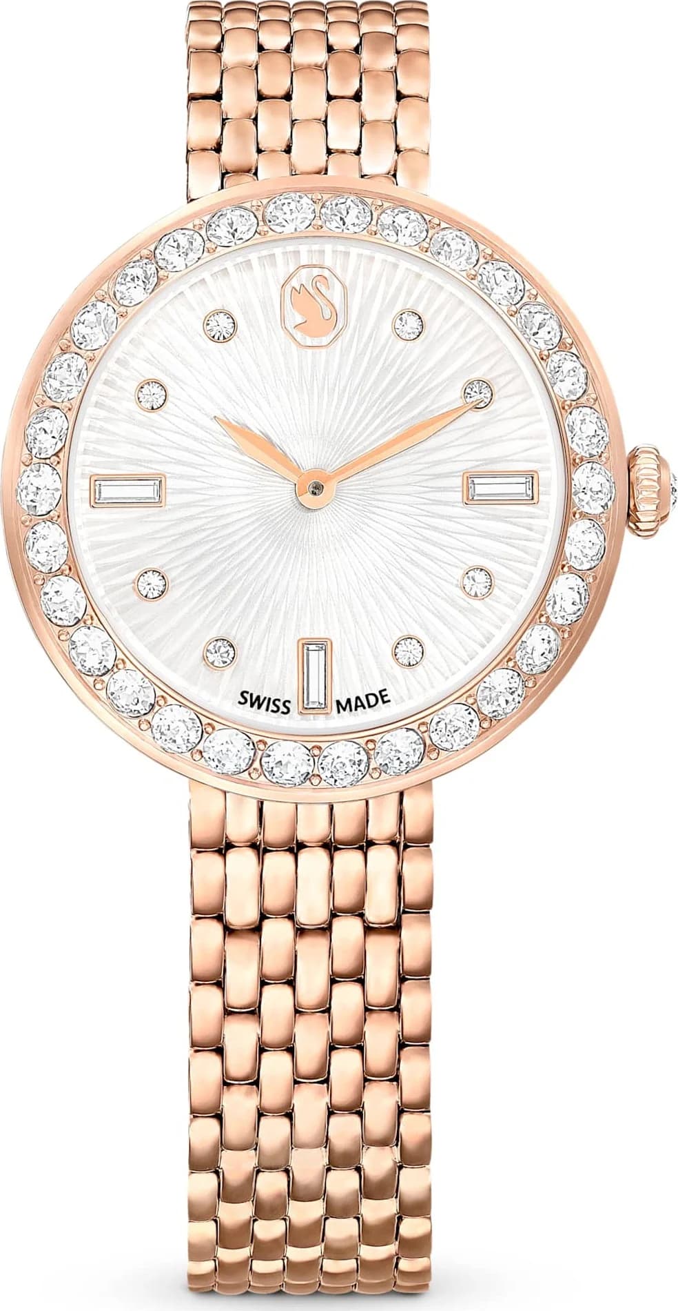 Swarovski 5672981 vue de côté, bracelet acier