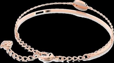 Bracelet Swarovski Ginger Plaqué Or Rose vue 3