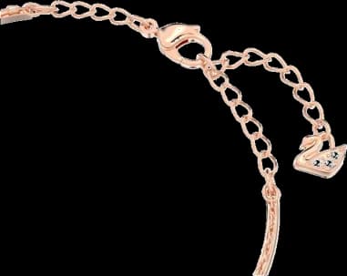 Bracelet Swarovski Ginger Plaqué Or Rose vue 2