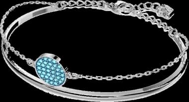 Bracelet Swarovski Ginger Plaqué Rhodium vue 2