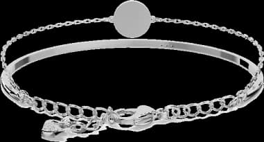 Bracelet Swarovski Ginger Plaqué Rhodium vue 4