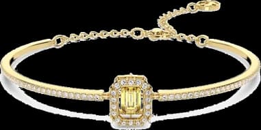 Swarovski Millenia bangle bracelet in rhodium-plated metal vue 5