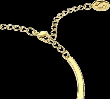 Swarovski Millenia bangle bracelet in rhodium-plated metal vue 2