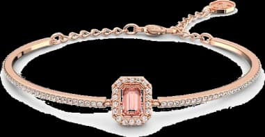 Swarovski Millenia Bangle Bracelet in Rhodium-Plated Metal vue 4