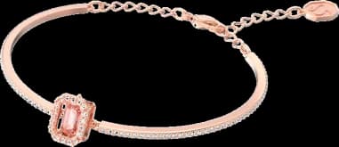 Swarovski Millenia Bangle Bracelet in Rhodium-Plated Metal vue 2