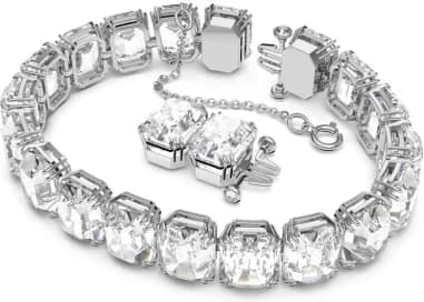 Swarovski Millenia 5618699 Octagon-Cut Crystal White Rhodium-Plated Bracelet vue 3