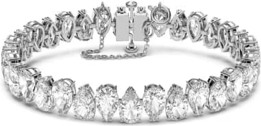 Millenia Swarovski Bracelet Pear cut Swarovski zirconia White Rhodium plated