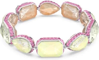 Bracelet Swarovski Orbita Réversible Mixte de cristaux taillés Multicolore Plaqué rhodium