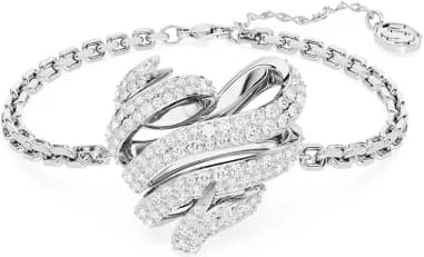 Bracelet Swarovski Volta Coeur Blanc Rhodié