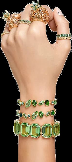 Montre Swarovski 5652822 femme détail bracelet métal placage