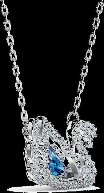 Collier Swarovski Dancing Swan pendentif cygne en métal rhodié vue 3