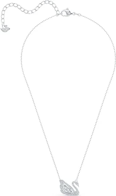 Swarovski Dancing Swan necklace swan pendant in rhodium-plated metal vue 5