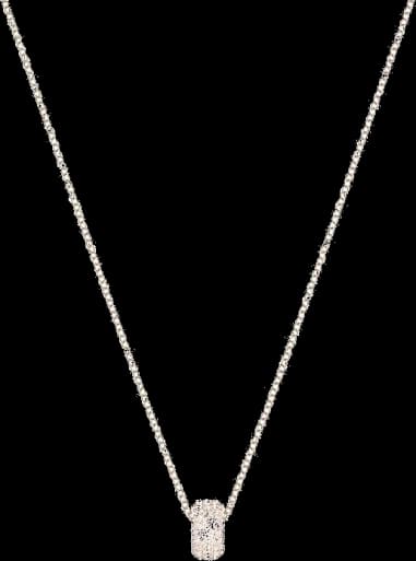 Collier Swarovski Stone Round 5383957 plaqué or rose cristaux blancs