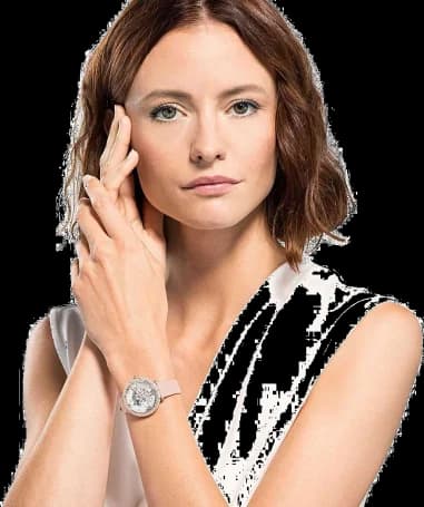 Montre Swarovski 5519223 femme détail cadran argent
