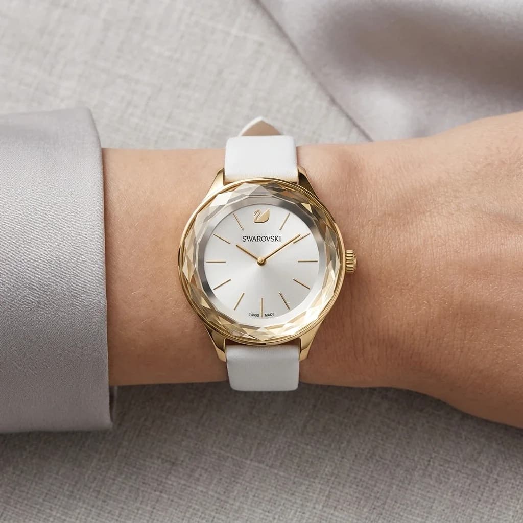 Montre Swarovski 5295337 femme verso boîtier or