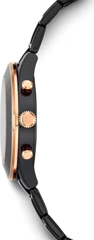 Swarovski Octea Lux Sport 5610472 Chronograph Black Metal Bracelet Watch vue 5