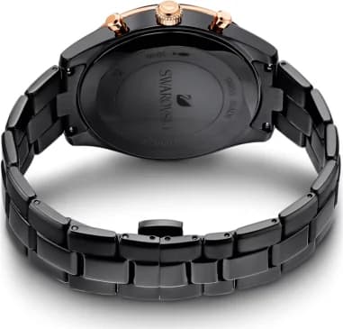 Swarovski Octea Lux Sport 5610472 Chronograph Black Metal Bracelet Watch vue 6