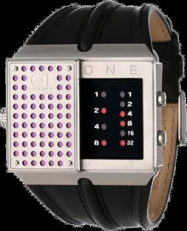 Montre Mixte The One Slider SD130R1 bracelet noir en cuir
