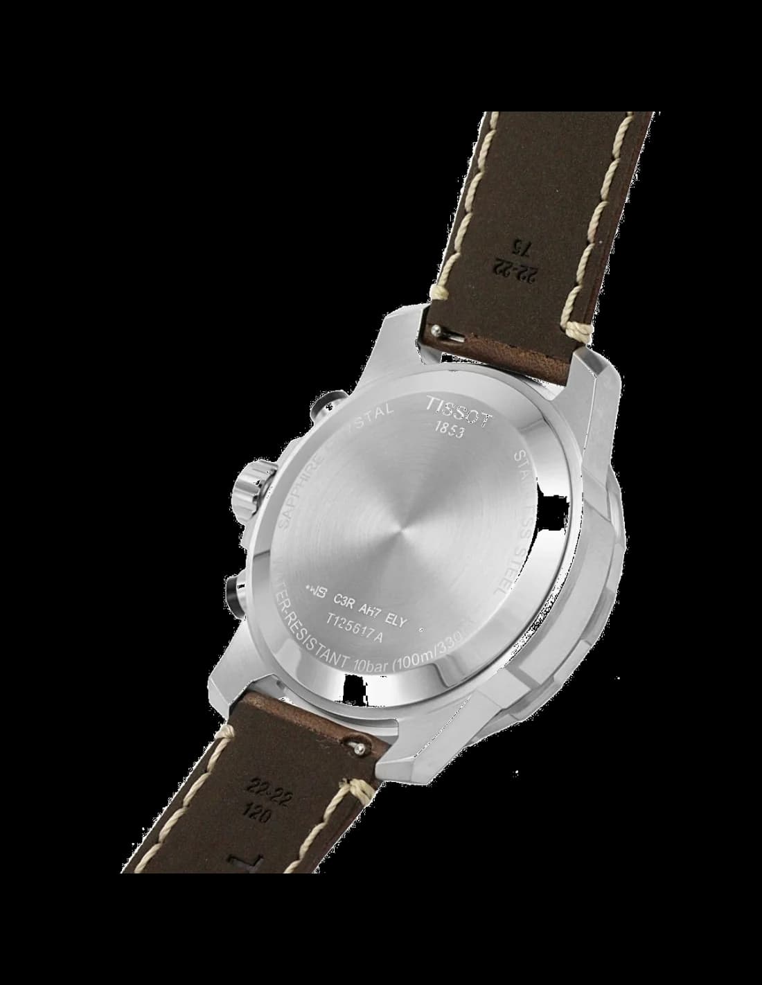 Maillons et fermoir du bracelet cuir, Tissot T1256171604100