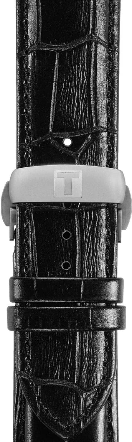 Montre Tissot T0354101605100 Couturier avec Cadran Noir et Bracelet Cuir vue 4