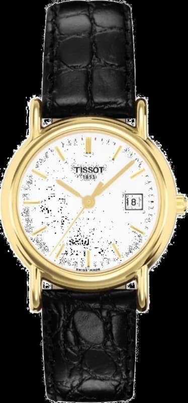 Montre Femme Tissot Carson T71312911 Bracelet Cuir Noir